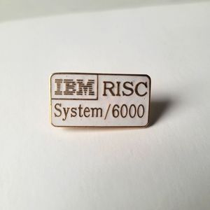 Vintage IBM RISC System 6000 lapel pin